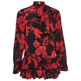 Valentino Garavani floral pleated mini dress